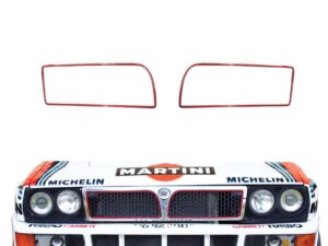 MXSAS900 - Coppia Profili Rossi Mascherina Anteriore Lancia Delta